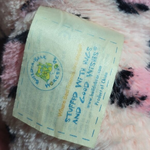 Sassy Kitty Cat Build A Bear Leopard Cheetah Plush Pawfect Pink Heart 18” - Picture 10 of 11